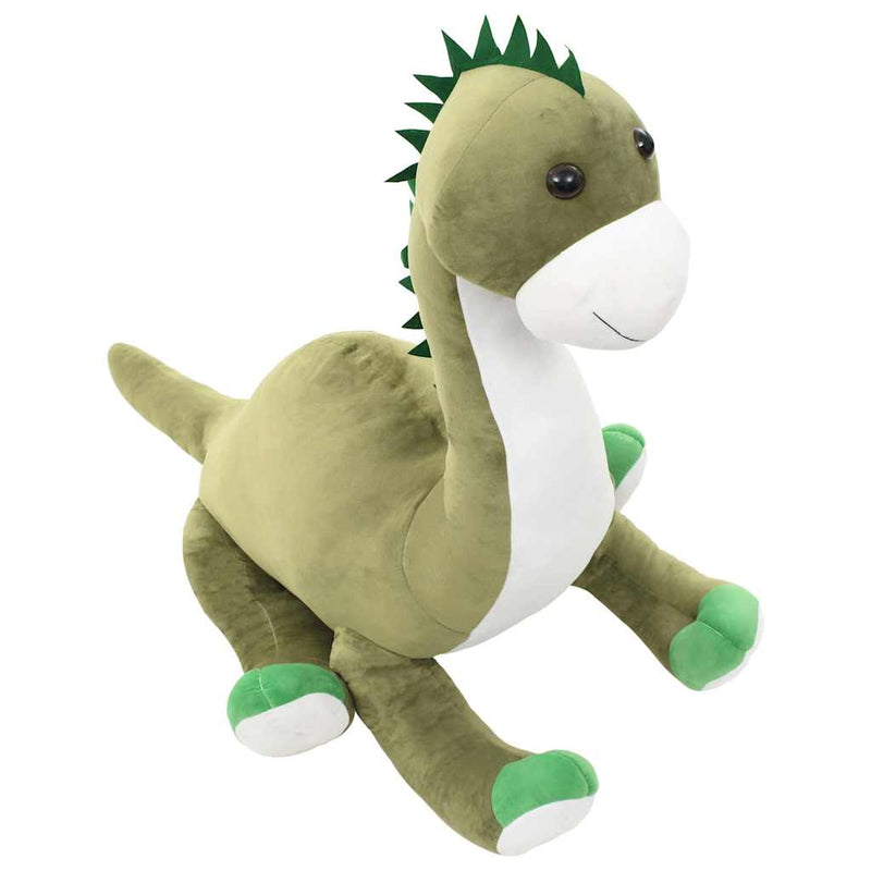 Jucărie dinozaur Brontosaurus, verde, pluș