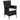 Set mobilier bistro, 3 piese, negru, poliratan