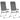 Scaune de camping pliante, 2 buc, gri, aluminiu