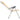 Scaune de camping pliante, 4 buc., crem, aluminiu