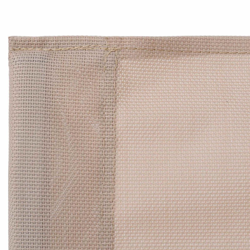 Set mobilier de grădină, 4 piese, crem, oțel și textil