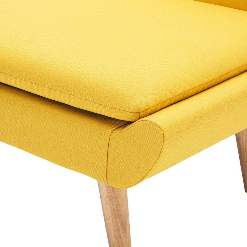 Fotoliu, galben, material textil