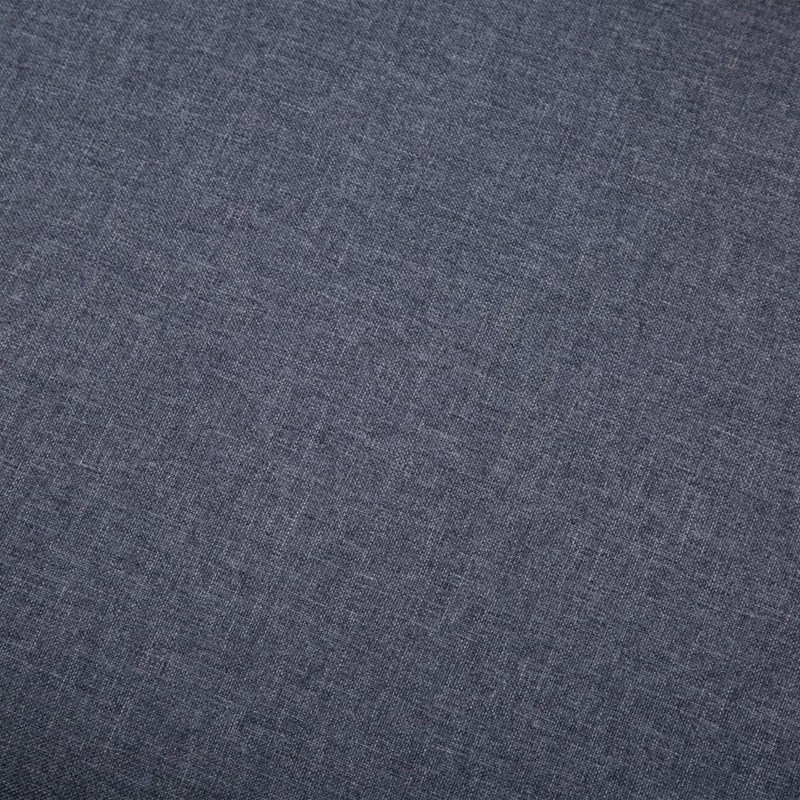 Taburet, tapițerie din material textil, 73x43x42 cm, gri închis