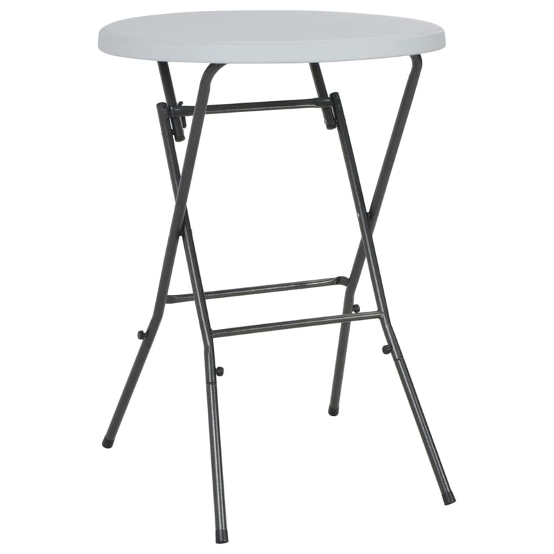 Masă de bar pliabilă, alb, 80 x 110 cm, HDPE