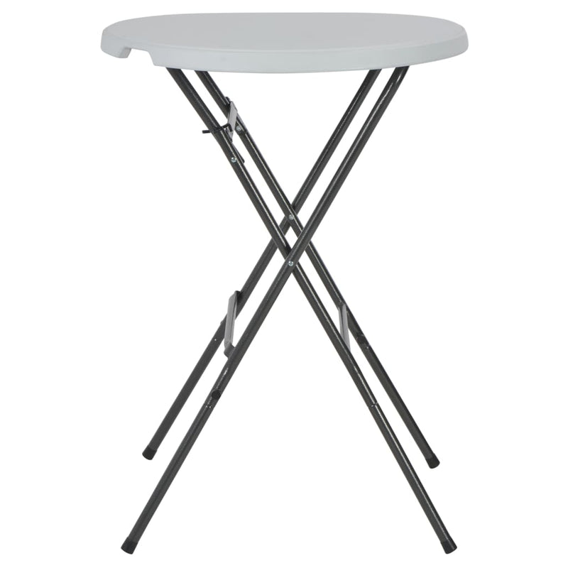 Masă de bar pliabilă, alb, 80 x 110 cm, HDPE