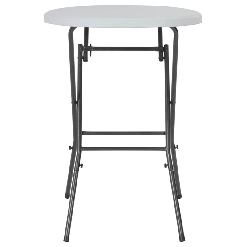 Masă de bar pliabilă, alb, 80 x 110 cm, HDPE