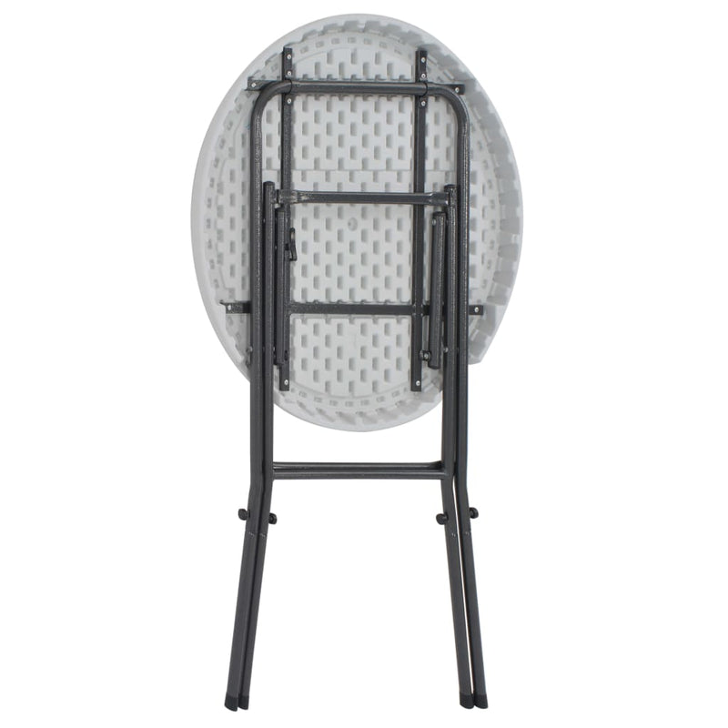 Masă de bar pliabilă, alb, 80 x 110 cm, HDPE