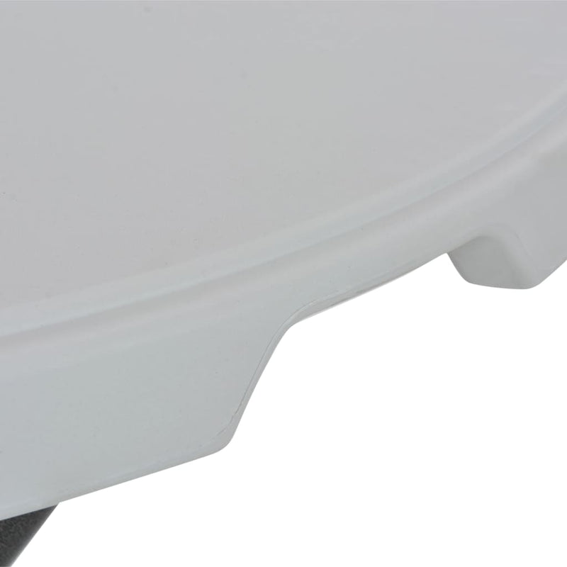 Masă de bar pliabilă, alb, 80 x 110 cm, HDPE
