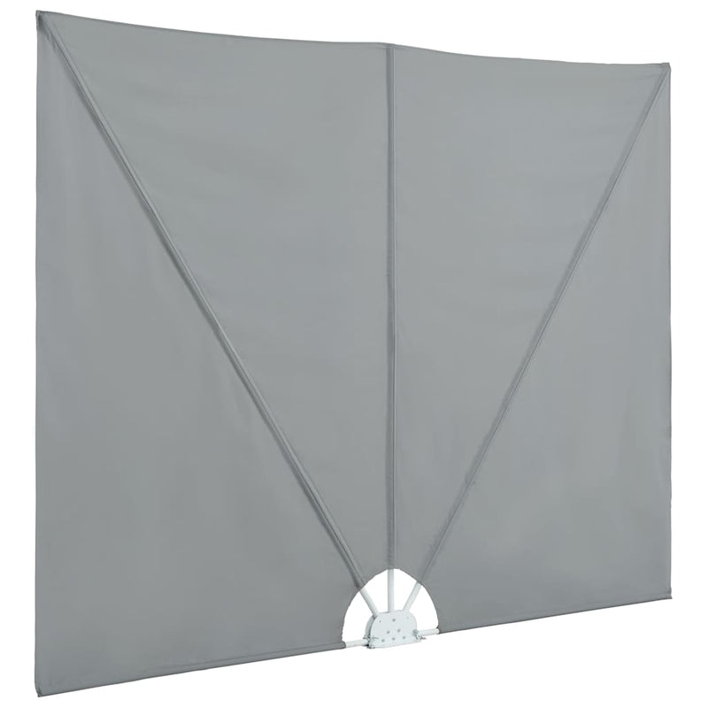 Copertină laterală pliabilă de terasă, gri, 300x200 cm