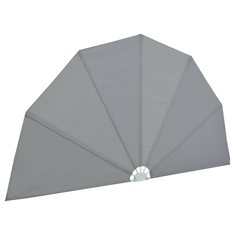 Copertină laterală pliabilă de terasă, gri, 200 cm