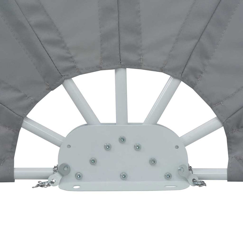 Copertină laterală pliabilă de terasă, gri, 200 cm