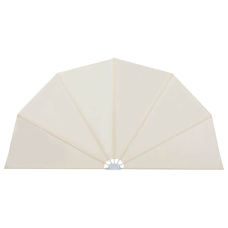 Copertină laterală pliabilă de terasă, crem, 160 cm