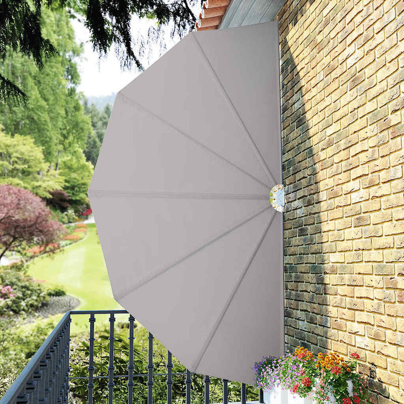Copertină laterală pliabilă de terasă, crem, 200 cm