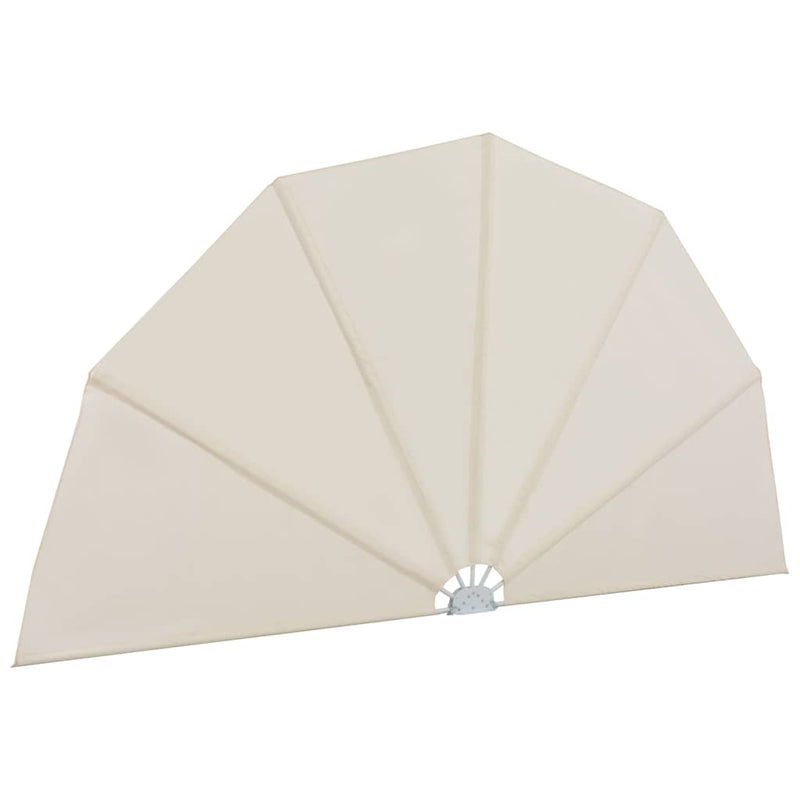 Copertină laterală pliabilă de terasă, crem, 200 cm