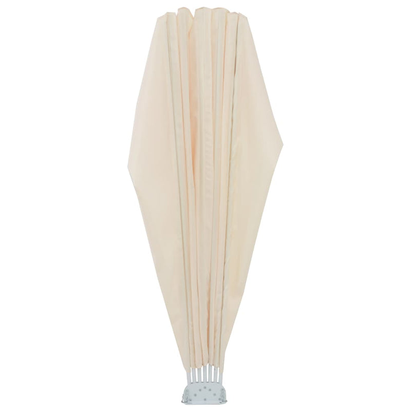 Copertină laterală pliabilă de terasă, crem, 200 cm