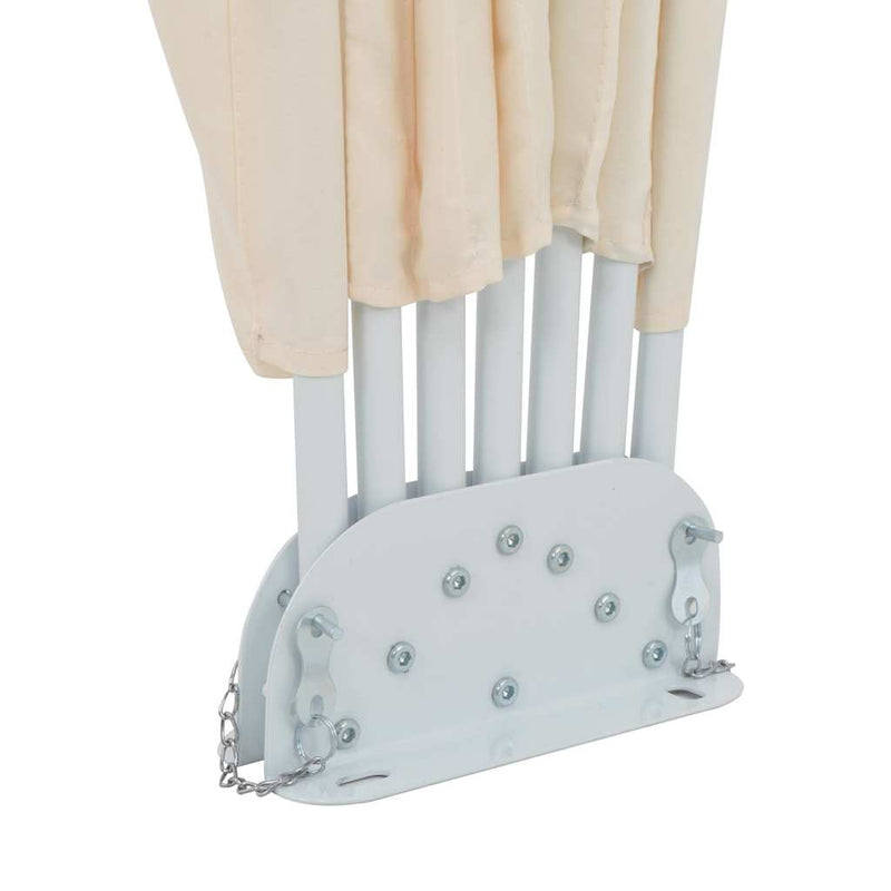 Copertină laterală pliabilă de terasă, crem, 200 cm