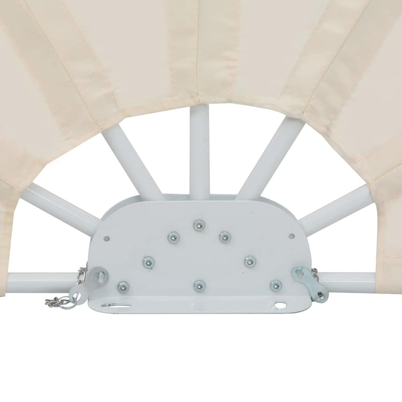 Copertină laterală pliabilă de terasă, crem, 200 cm