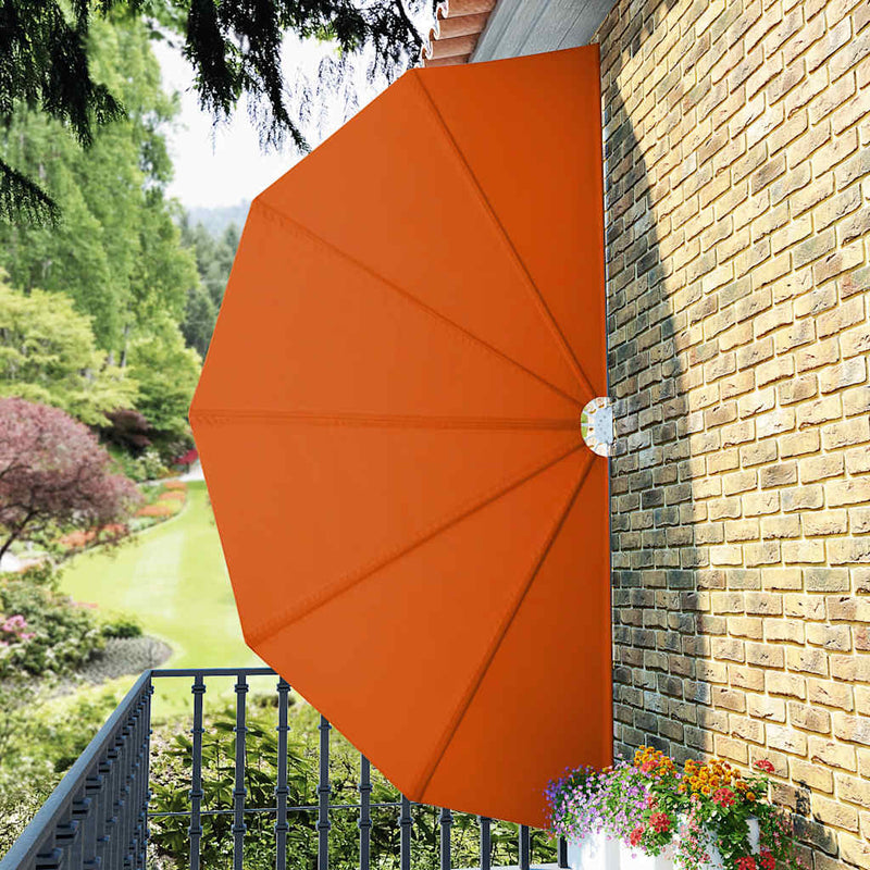 Copertină laterală pliabilă de terasă, cărămiziu, 200 cm