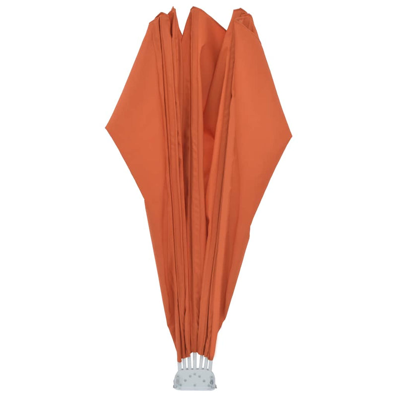 Copertină laterală pliabilă de terasă, cărămiziu, 200 cm