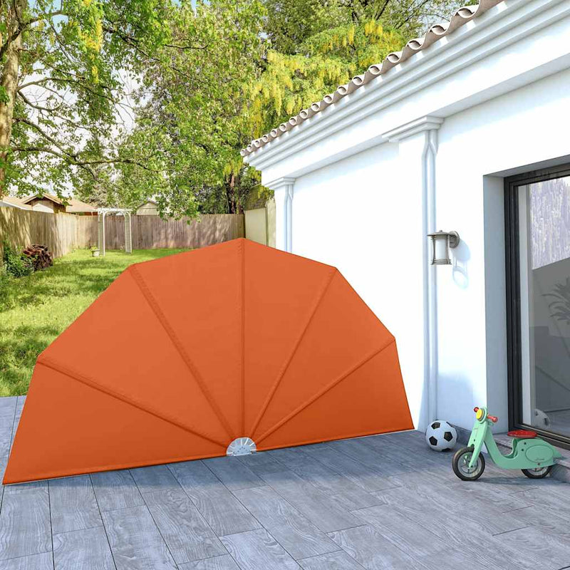 Copertină laterală pliabilă de terasă, cărămiziu, 200 cm