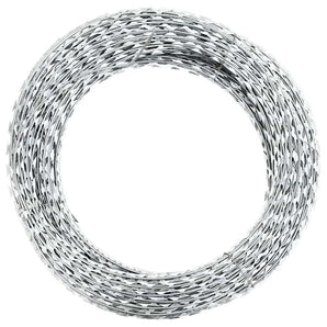 Sârmă ghimpată cu cleme Concertina NATO, oțel galvanizat, 300 m