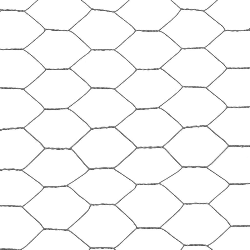 Plasă de sârmă găini, gri, 25 x 1,2 m, oțel cu înveliș PVC