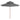 Umbrelă de soare dublă, stâlp din lemn, 270 cm, antracit
