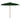 Umbrelă de soare de exterior, stâlp din lemn, verde, 350 cm