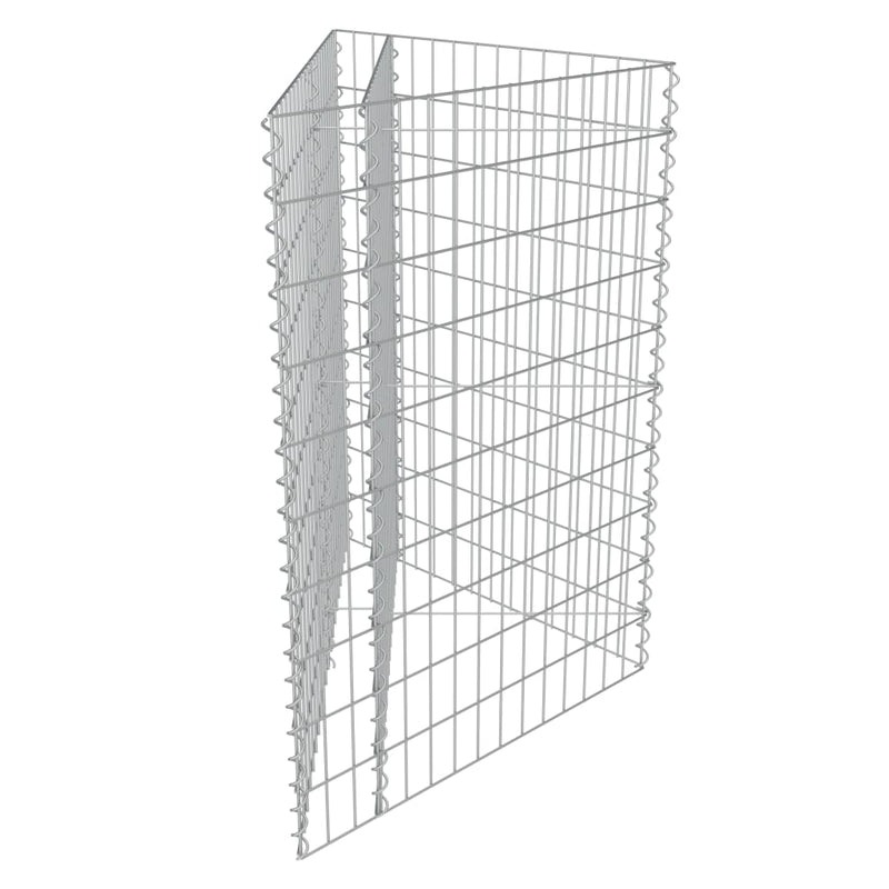 Strat înălțat gabion, 75x75x100 cm, oțel galvanizat