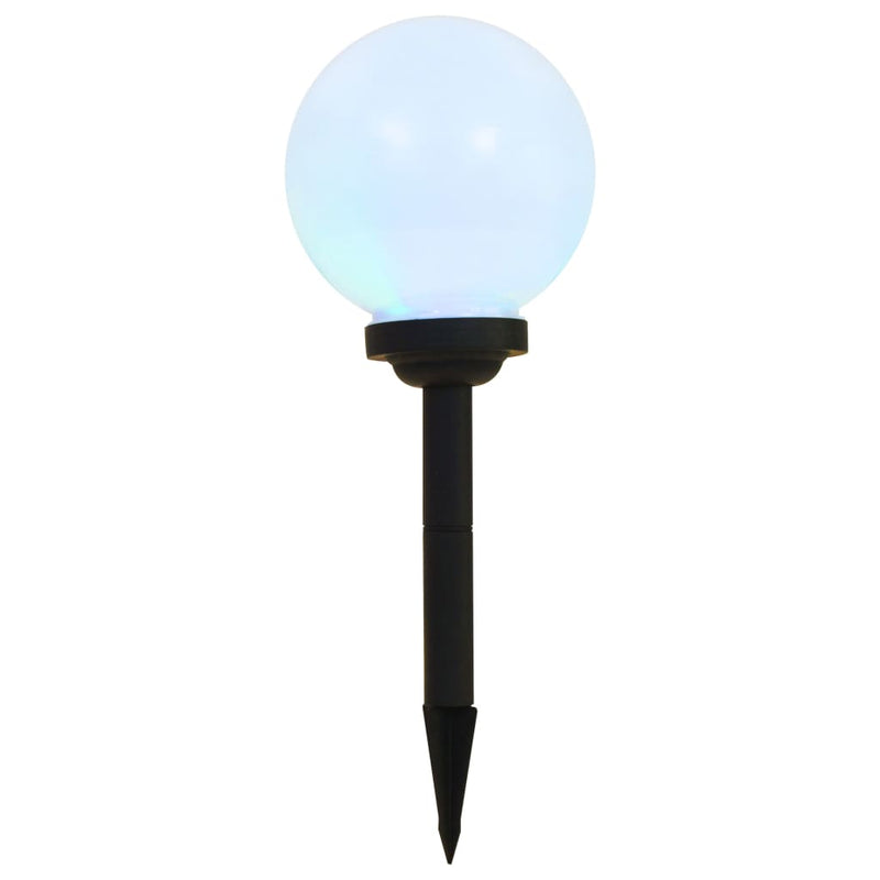 Lămpi solare de exterior cu LED, 3 buc, 20 cm, RGB, sferic