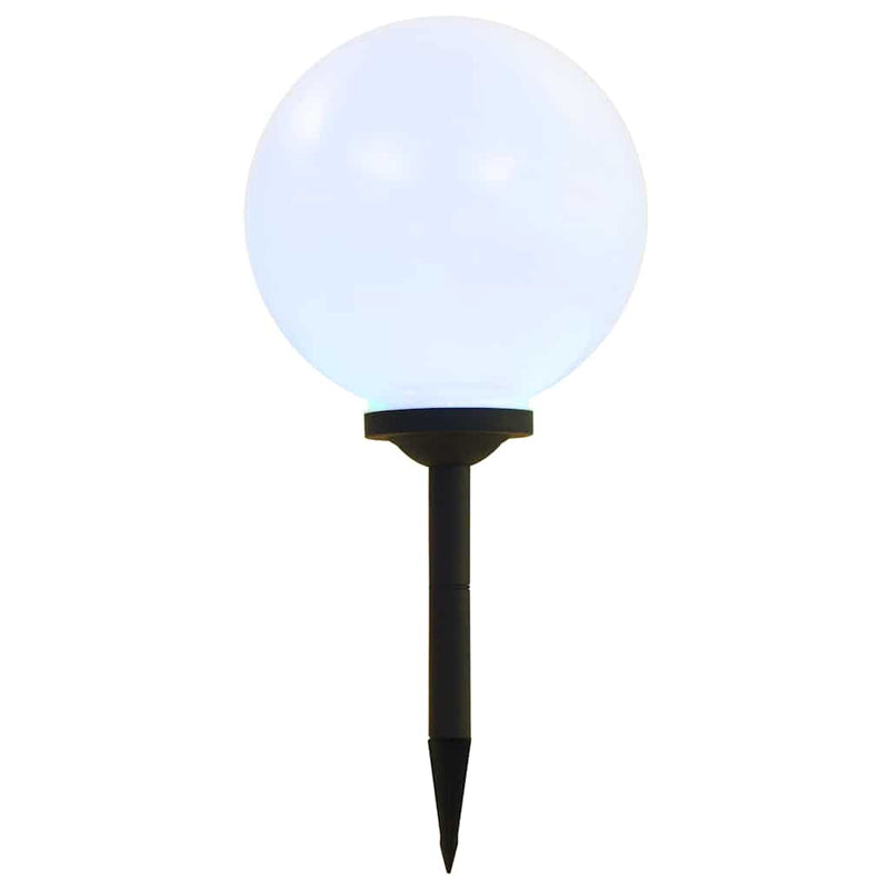 Lămpi solare de exterior cu LED, 2 buc, 30 cm, RGB, sferic