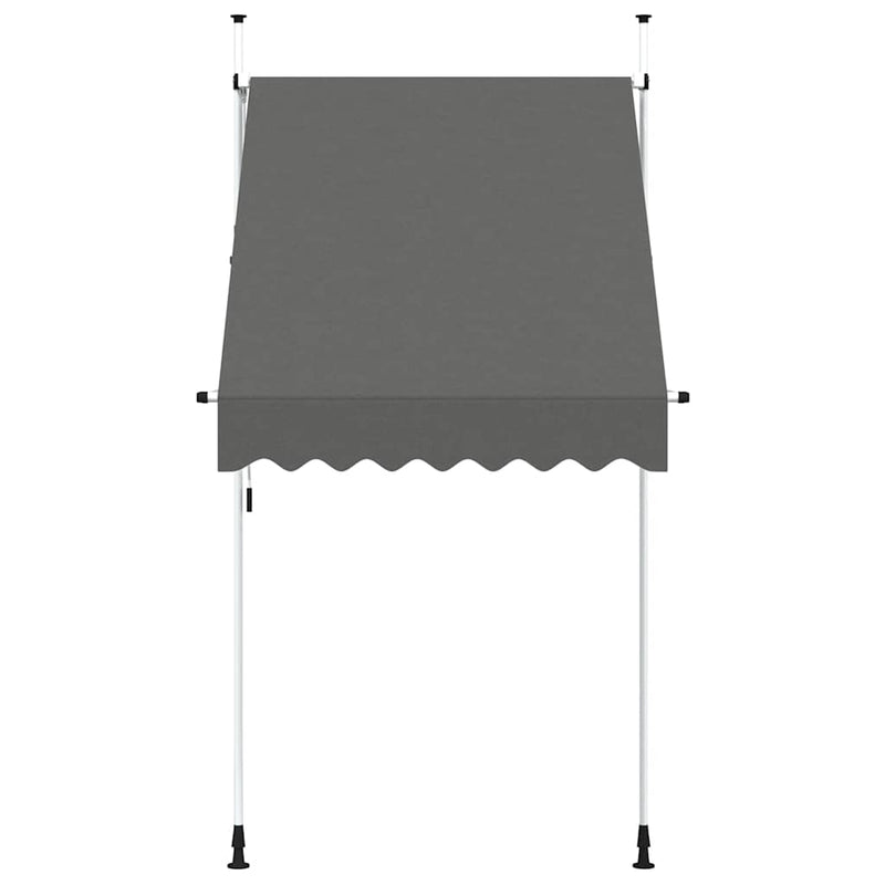 Copertină retractabilă manual, antracit, 150 cm