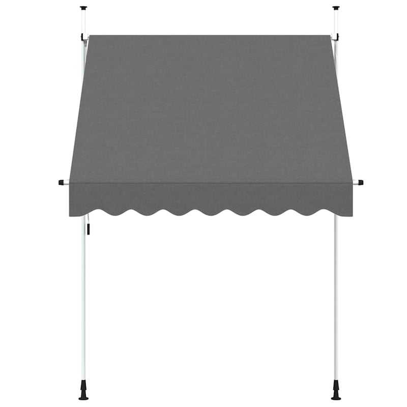 Copertină retractabilă manual, antracit, 200 cm