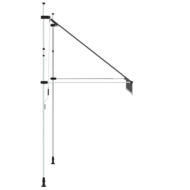 Copertină retractabilă manual, antracit, 200 cm