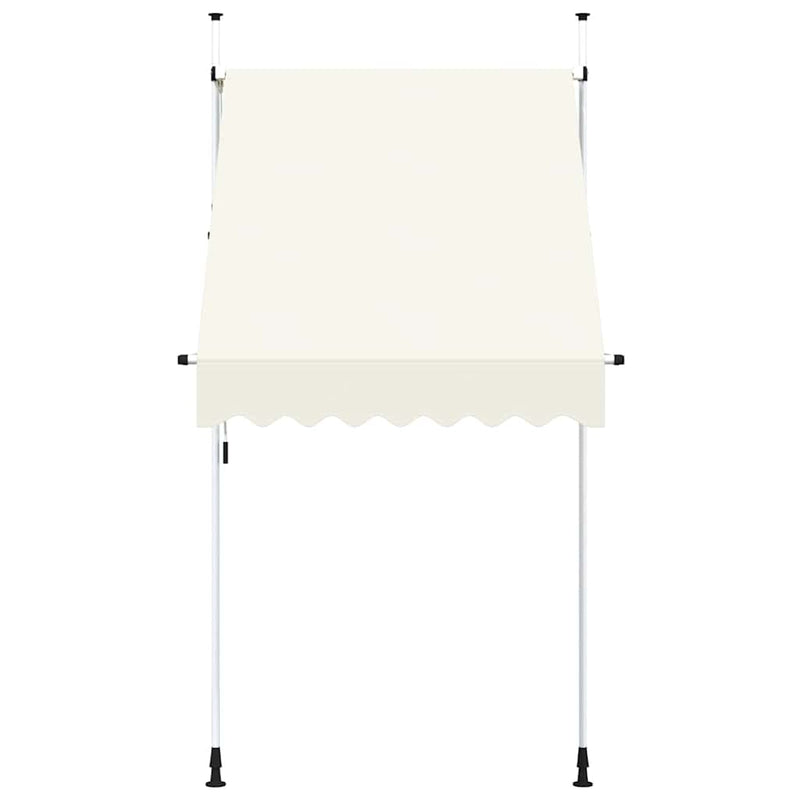Copertină retractabilă manual, crem, 150 cm