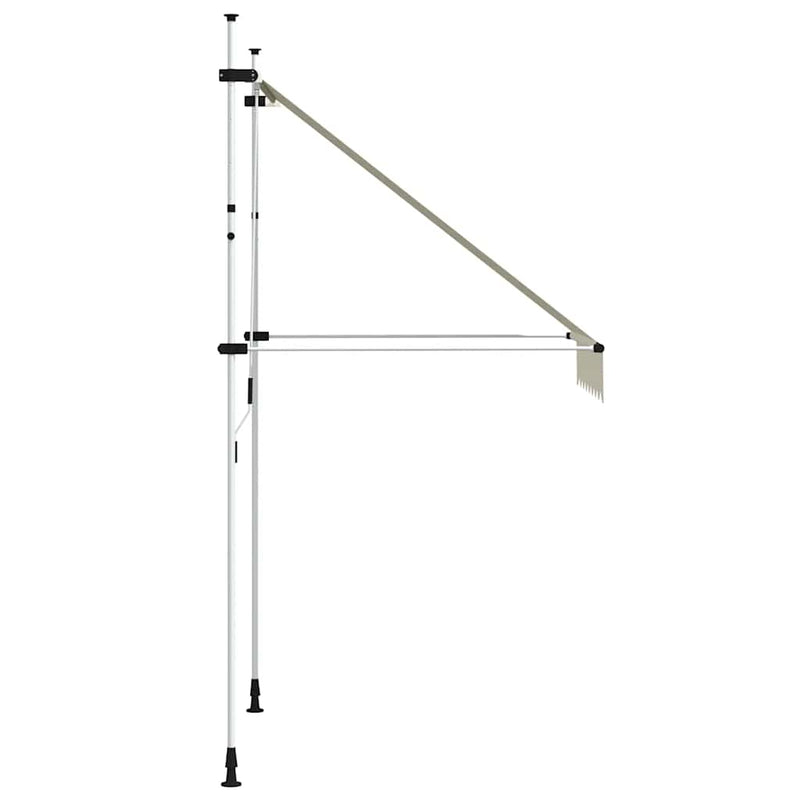 Copertină retractabilă manual, crem, 150 cm