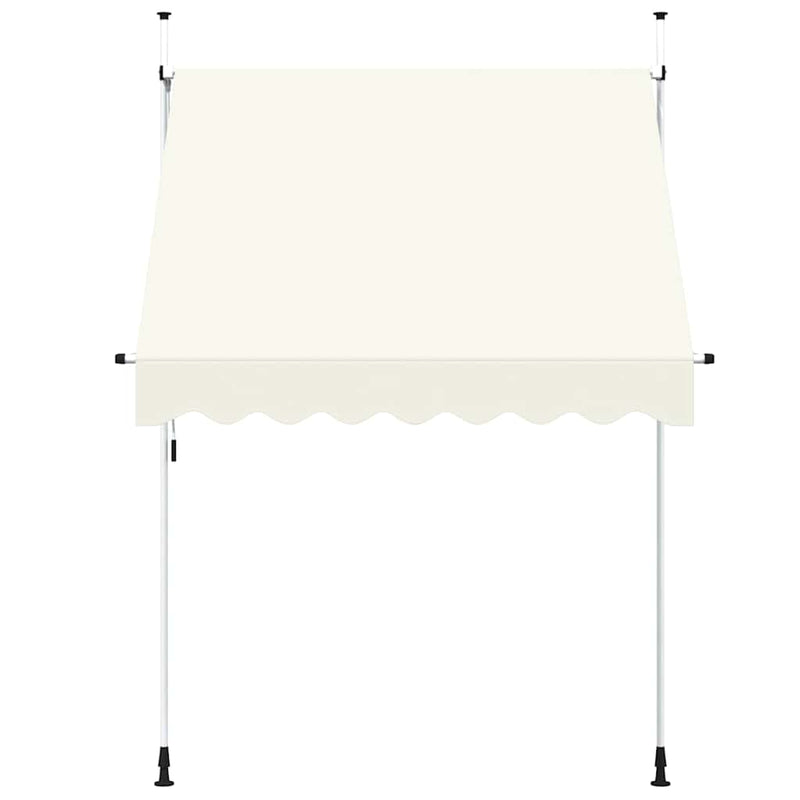 Copertină retractabilă manual, crem, 200 cm