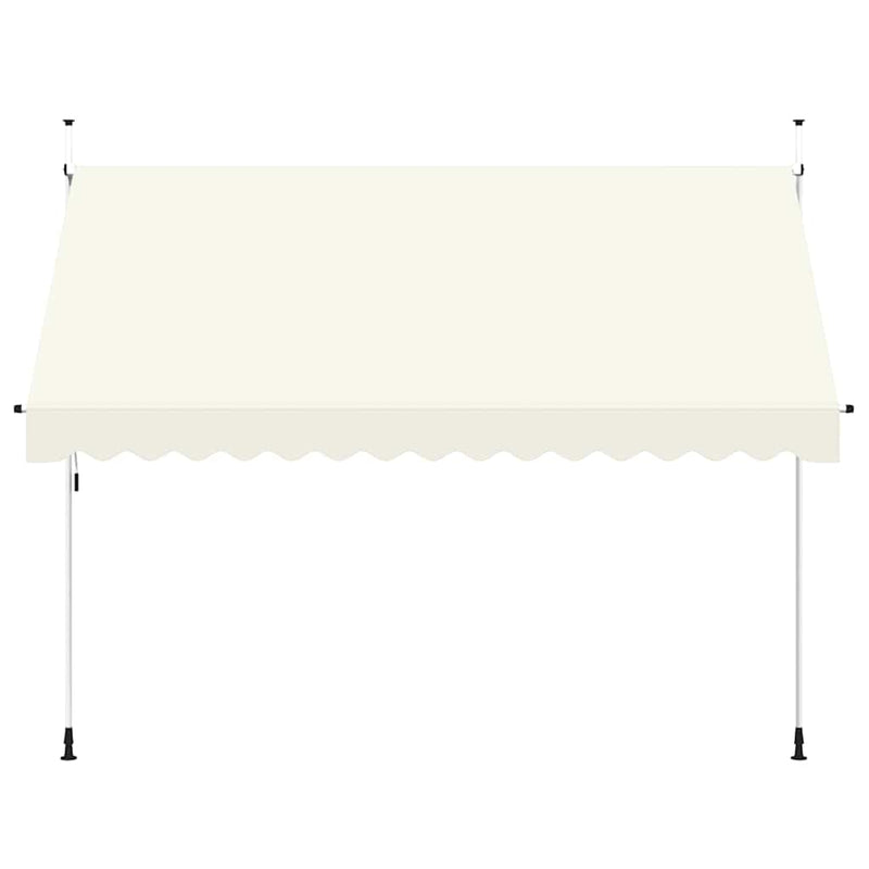 Copertină retractabilă manual, crem, 350 cm