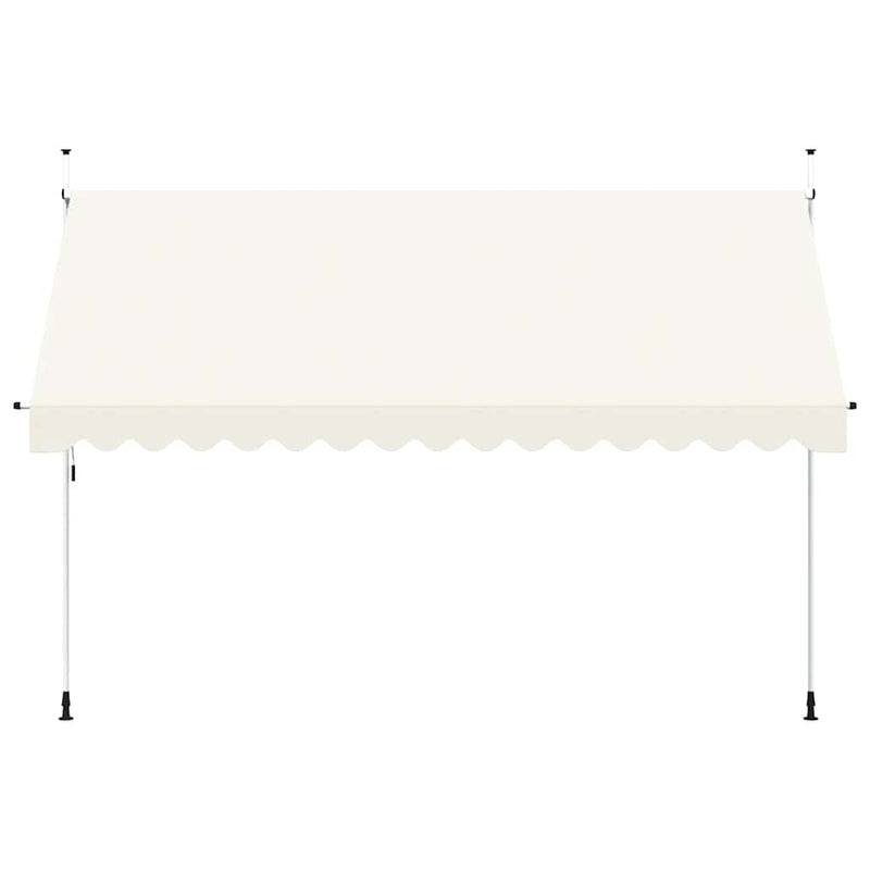 Copertină retractabilă manual, crem, 400 cm