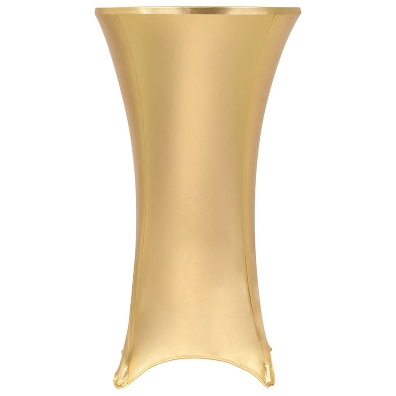Huse elastice de masă, 2 buc., auriu, 70 cm