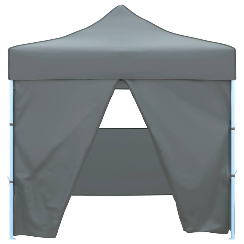 Cort de petrecere pliabil, 4 pereți laterali, antracit, 3 x 3 m