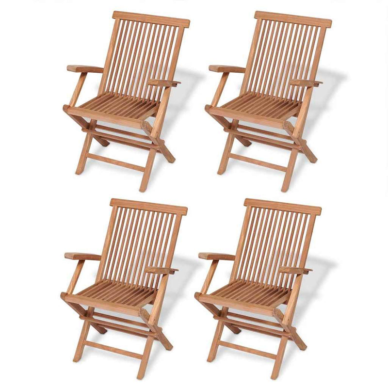 Set mobilier grădină, 5 piese, lemn masiv de tec