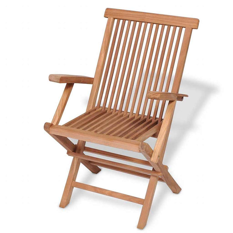 Set mobilier grădină, 5 piese, lemn masiv de tec