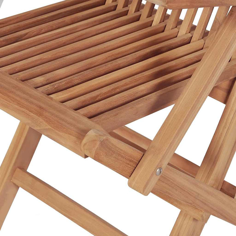 Set mobilier grădină, 5 piese, lemn masiv de tec