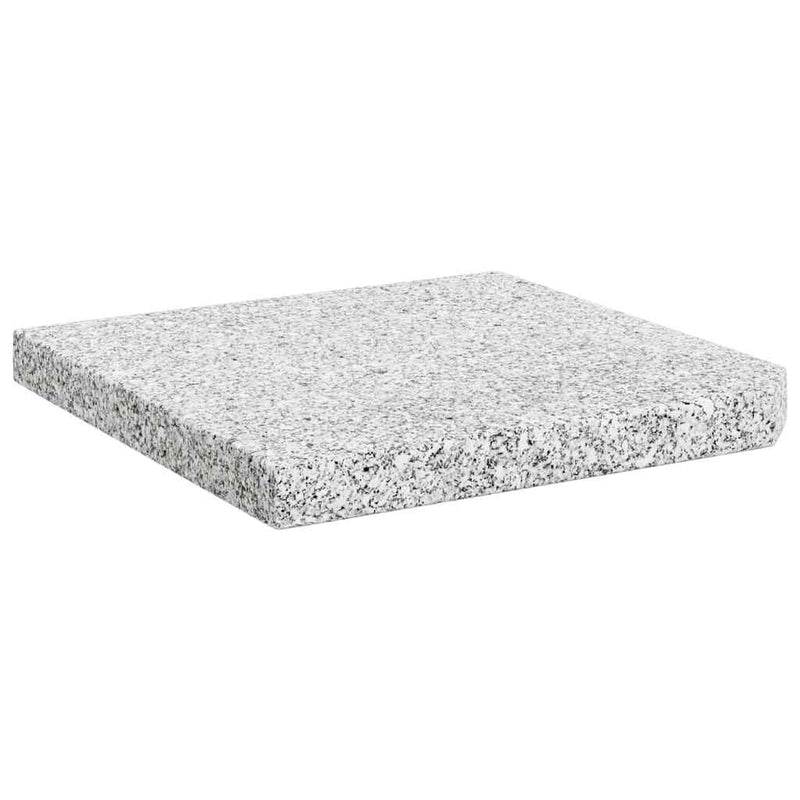Placă de greutate umbrelă, gri, 25 kg, granit, pătrat