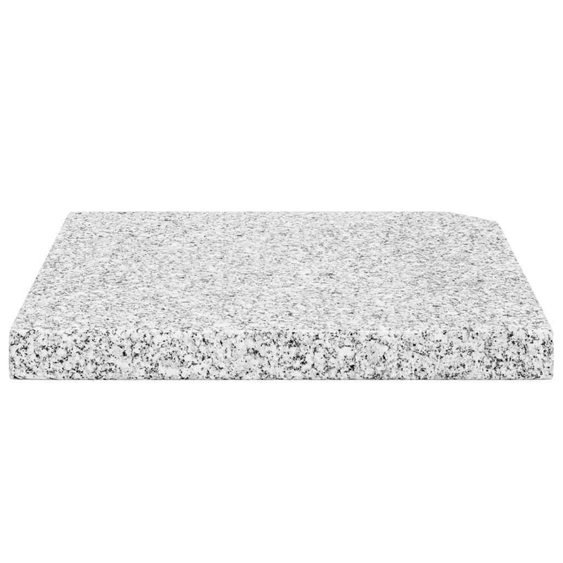 Placă de greutate umbrelă, gri, 25 kg, granit, pătrat