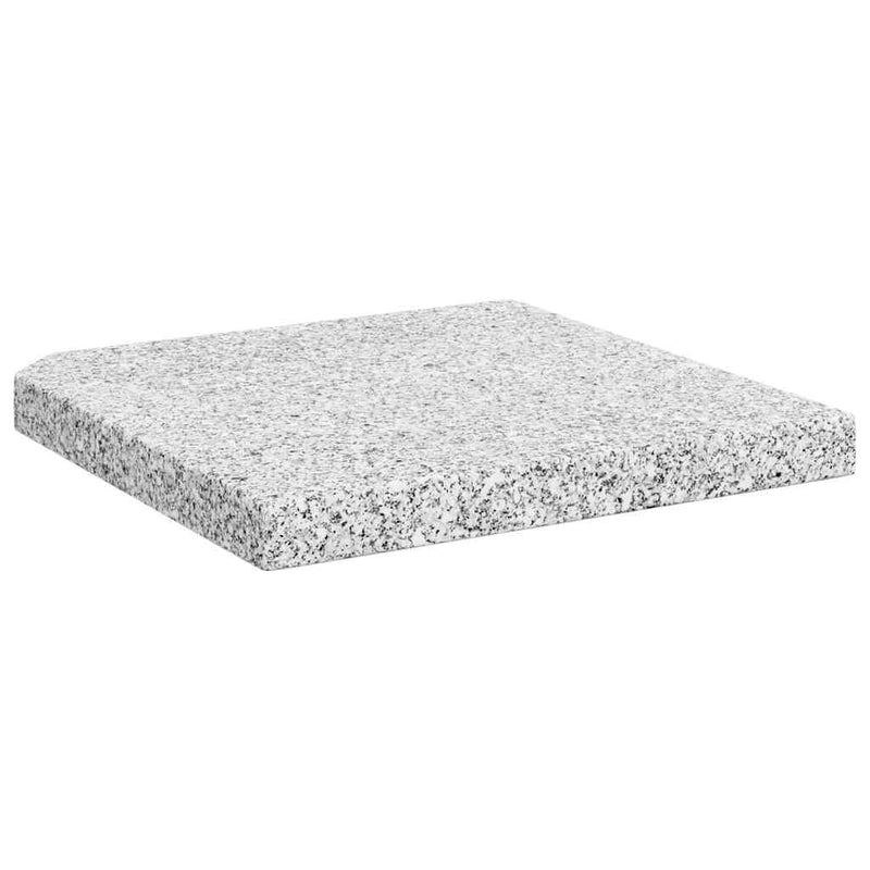 Placă de greutate umbrelă, gri, 25 kg, granit, pătrat