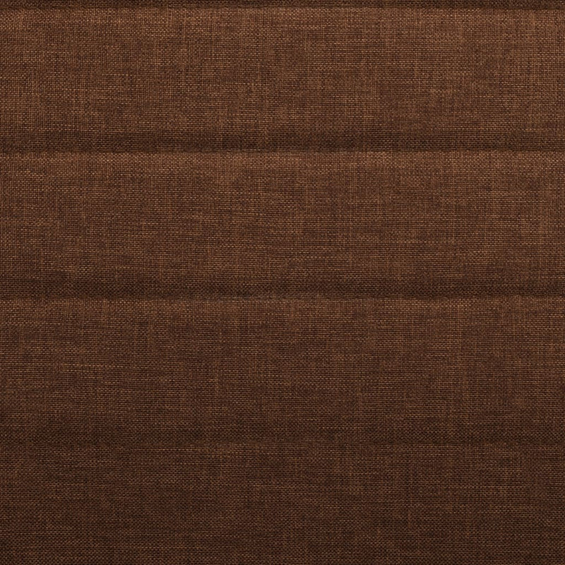 Scaune de bucătărie, 6 buc. maro, material textil