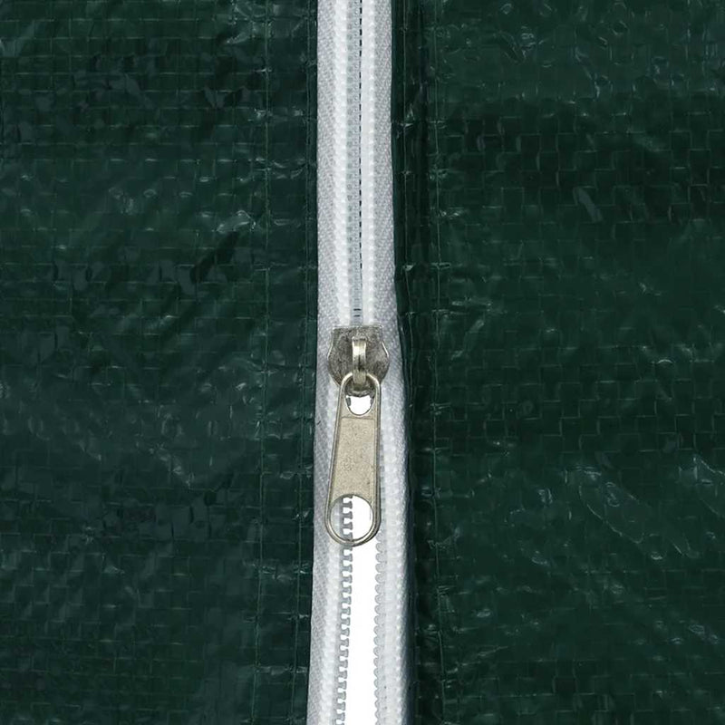 Perete lateral cort petrecere, 2 buc., verde, PE, cu fermoar