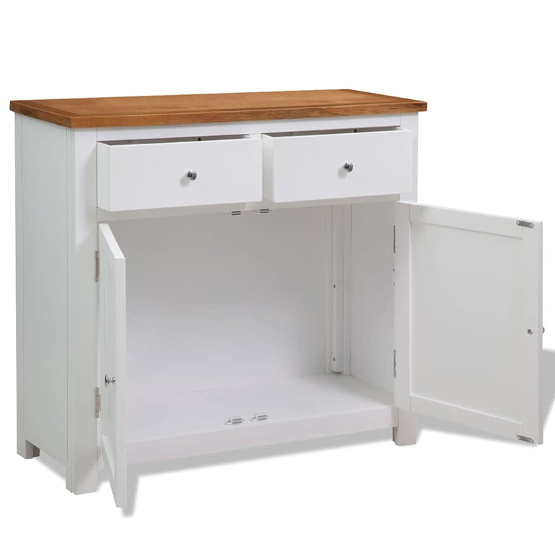 Dulap, 90x33,5x83 cm, lemn masiv de stejar